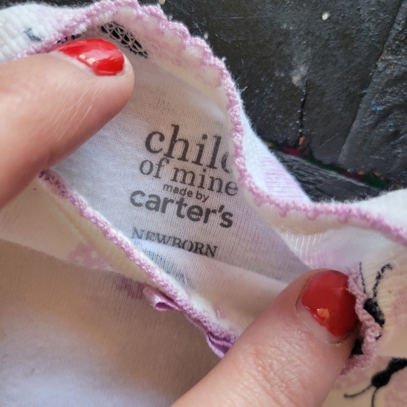 Child of Mine Carter's Baby Girl Newborn Lot Bundle Clothes Outfits Sets NWOT - Picture 5 of 5